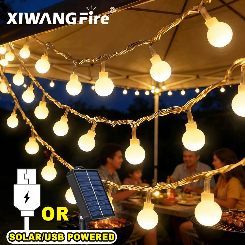 Outdoor Lighting Led - Guirnalda de Luces Solares/USB/a Pilas de