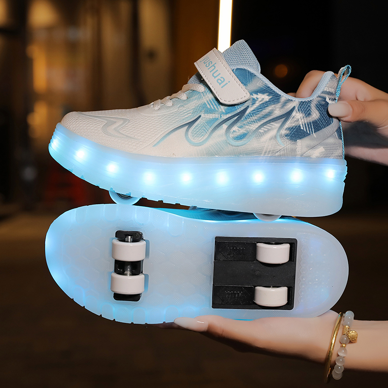 Outdoor Lighting Led - Zapatos con Ruedas para Jóvenes con