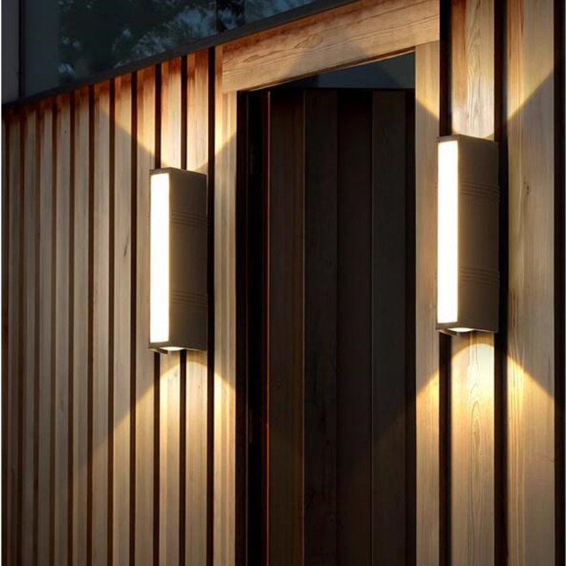 Outdoor Lighting No Wiring - Lámpara de pared LED con tira