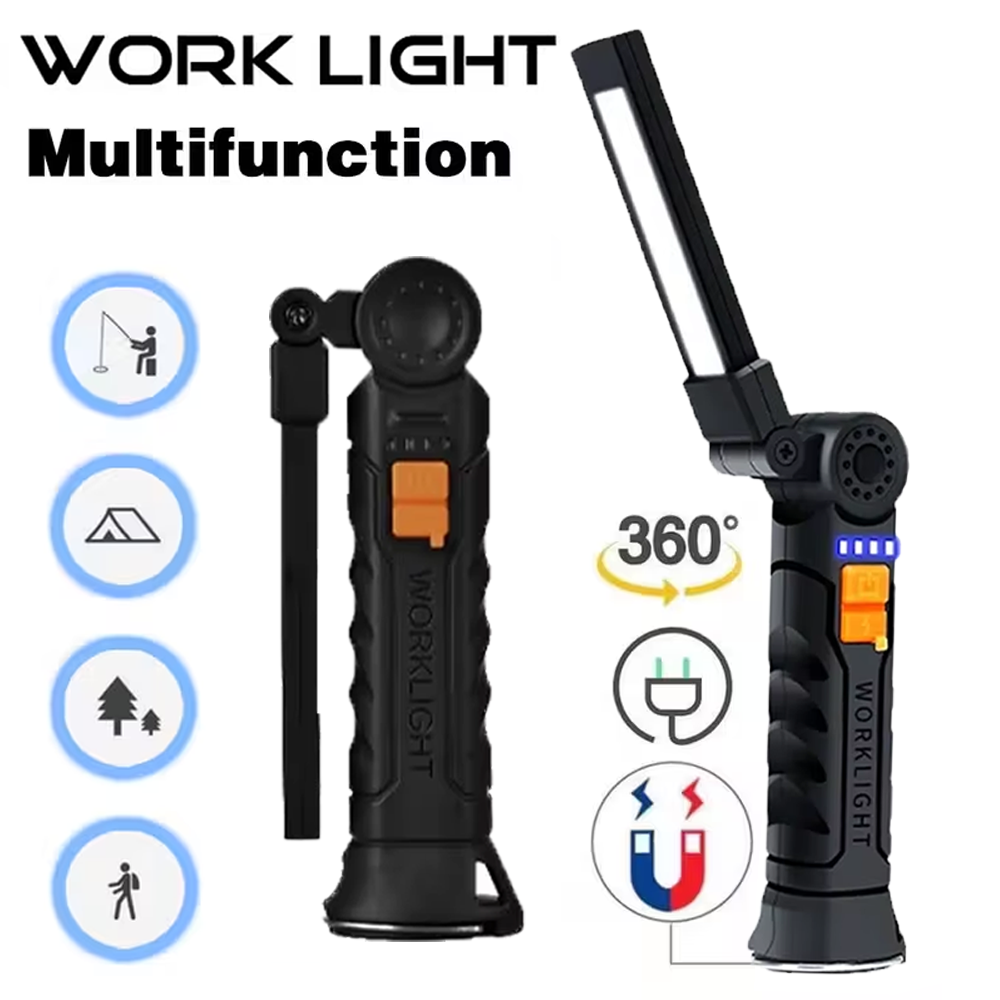 Outdoor Lighting Beacon - Linterna LED COB portátil, linterna recargable