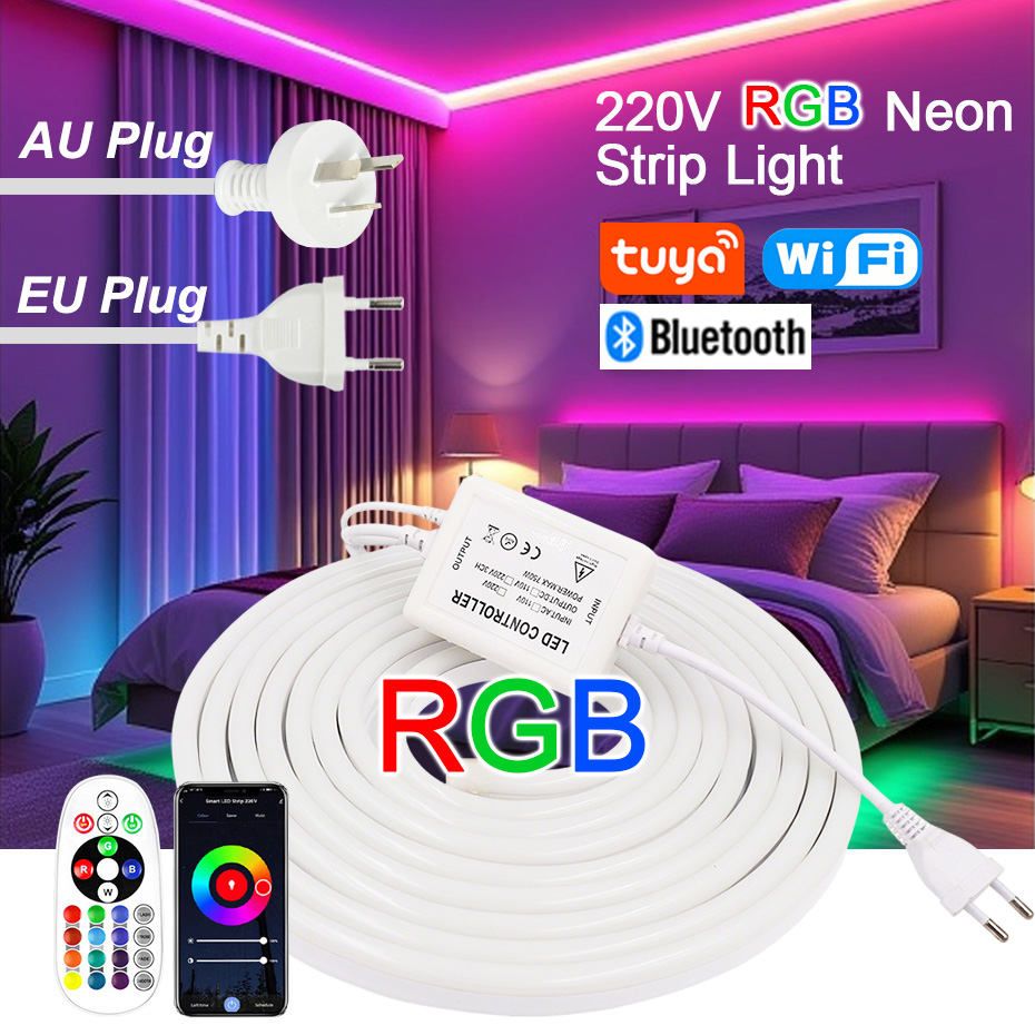 Outdoor Lighting No Wiring - Tira de Luces LED RGB de