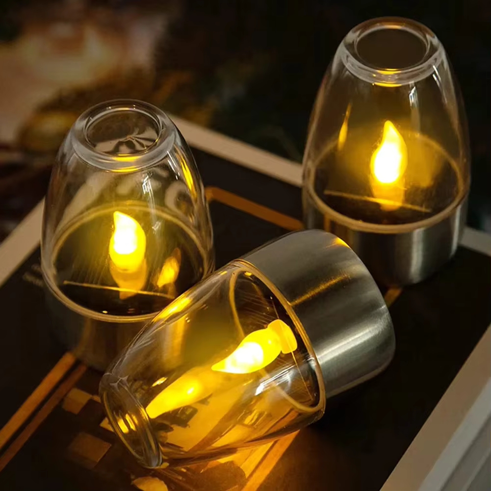 Outdoor Lighting Transformer - Velas solares LED de acero inoxidable