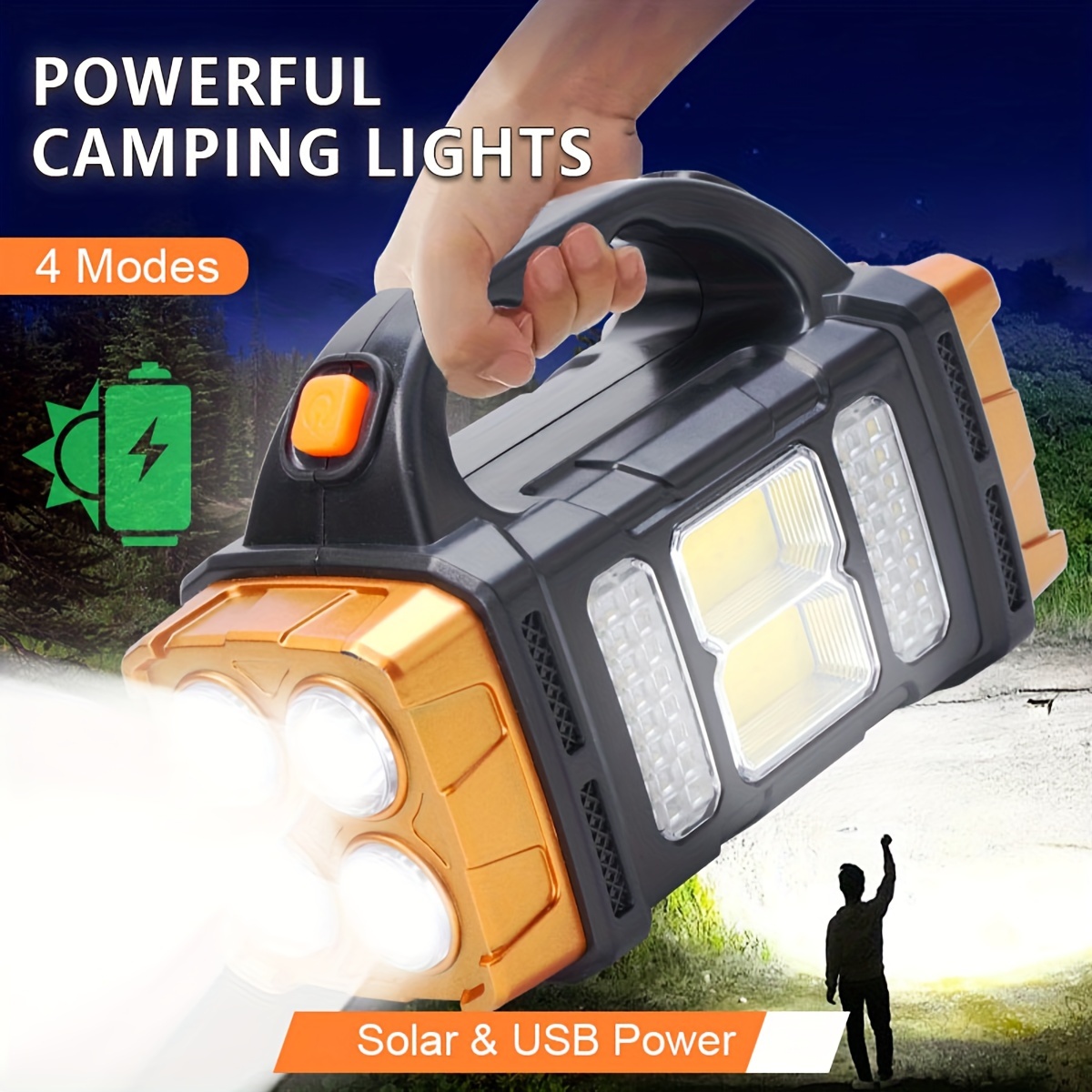 Outdoor Lighting Beacon - Nueva Linterna LED Solar Recargable de