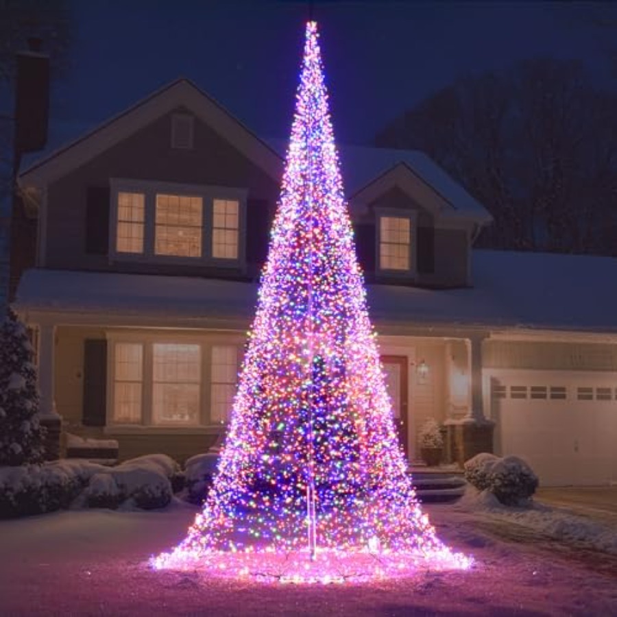 Outdoor Lighting Install - Árbol de Navidad LED para exteriores