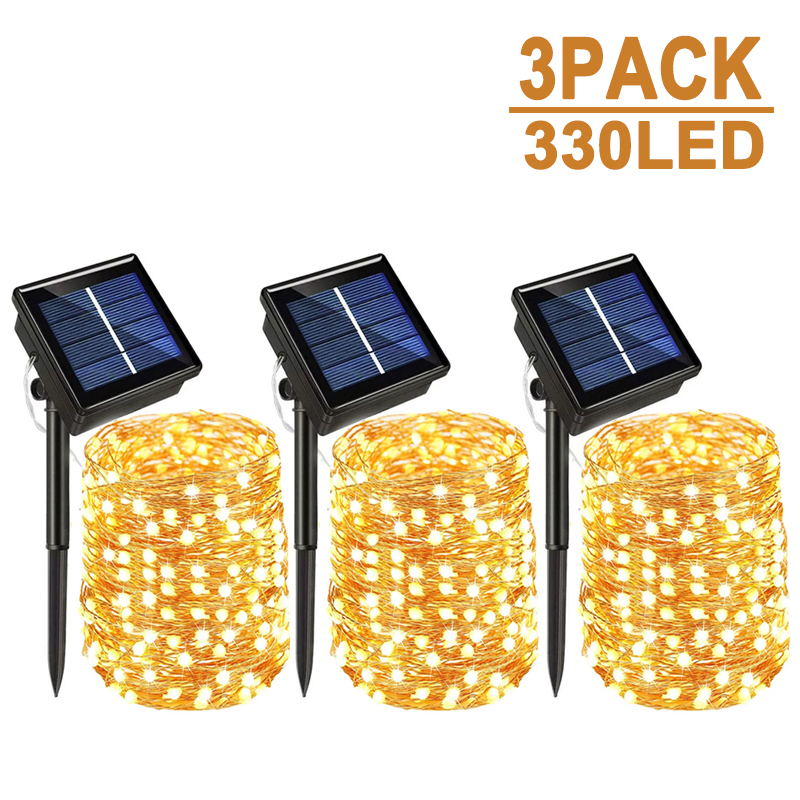 Outdoor Lighting No Wiring - Guirnalda de luces LED solares para