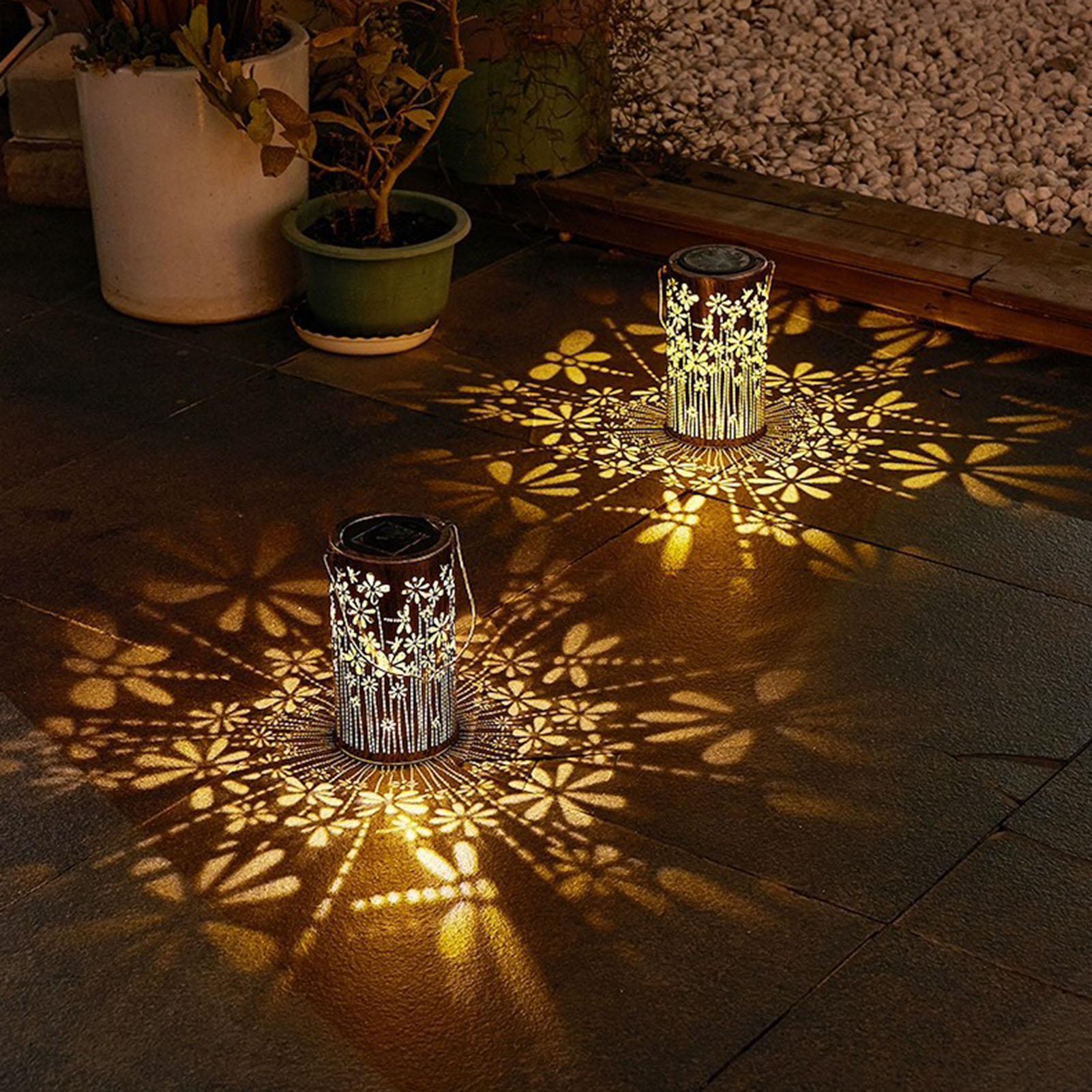 Faroles solares colgantes, lám - Outdoor Lighting Yard reseña y precio
