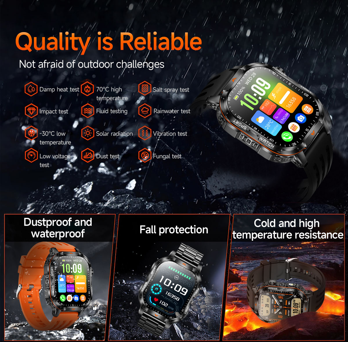 Reloj inteligente militar resi - Outdoor Lighting Battery Operated reseña y precio