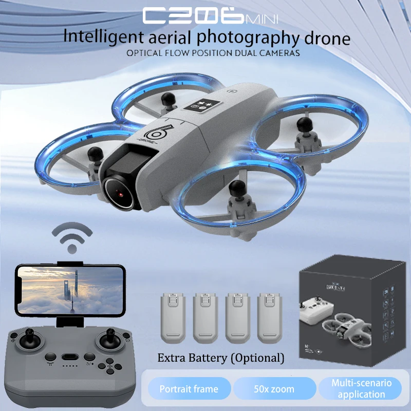 CZ06 Mini RC Quadcopter Drone  - Outdoor Lighting Battery Operated reseña y precio