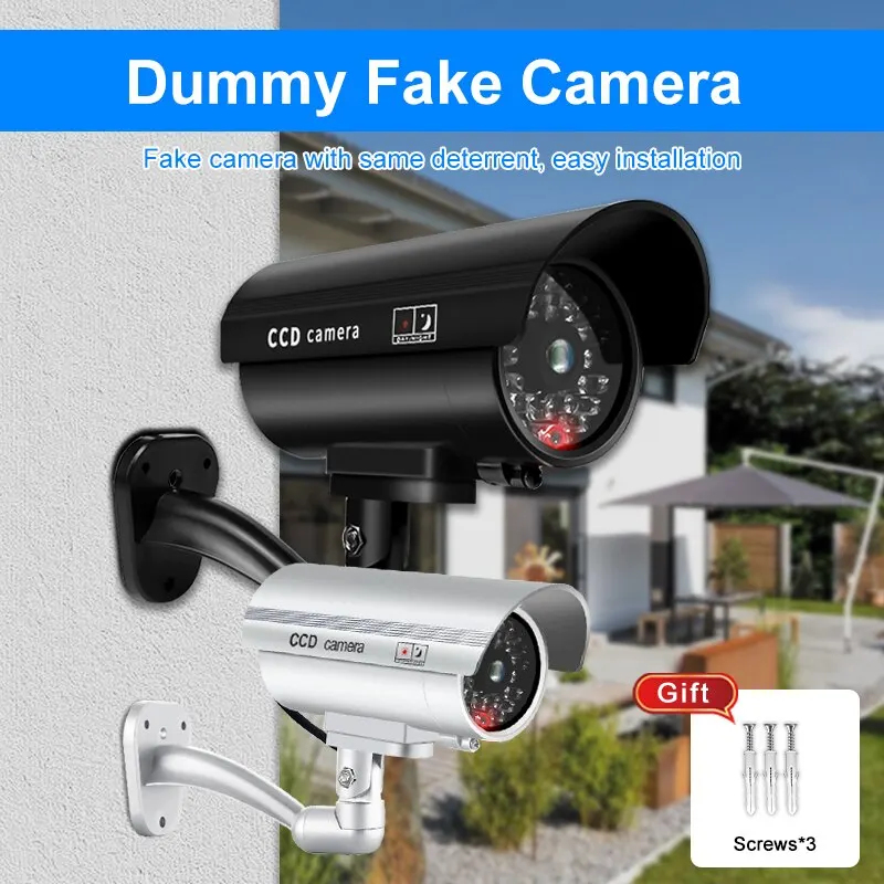 Cámara de seguridad ficticia r - Outdoor Lighting No Wiring reseña y precio