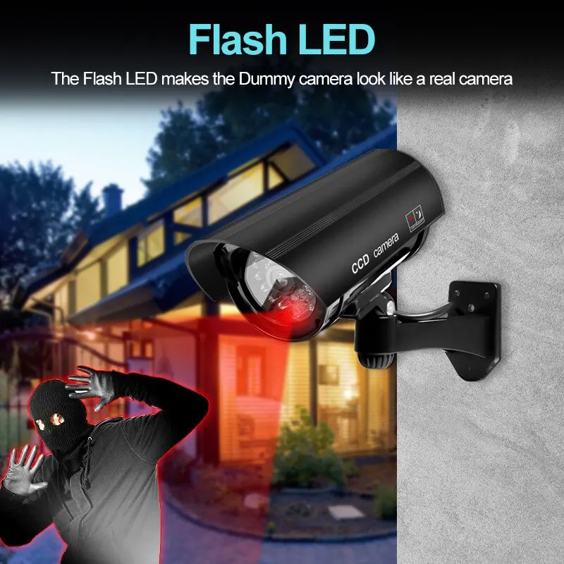 Cámara de seguridad ficticia r - Outdoor Lighting No Wiring reseña y precio