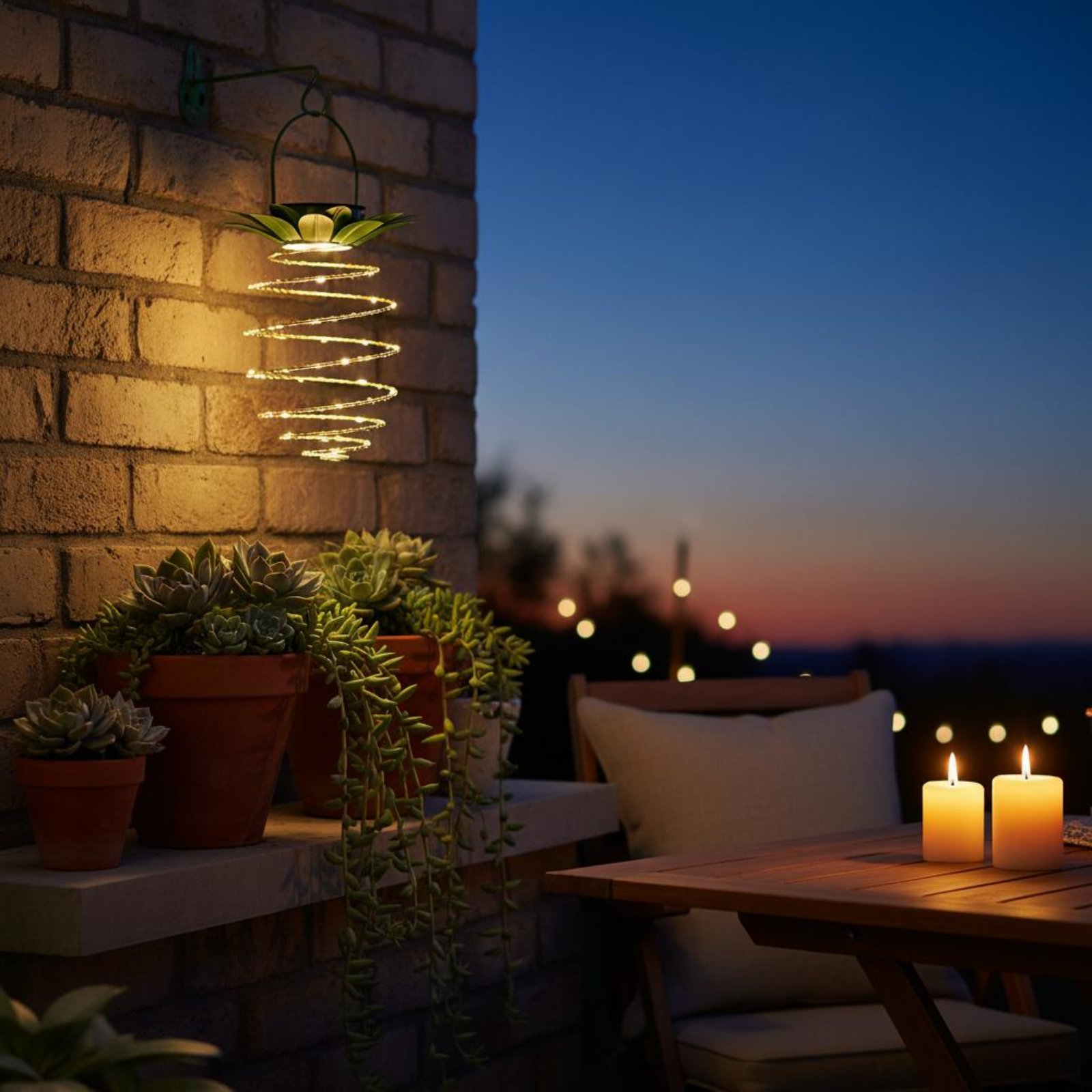 Lámpara solar con forma de piñ - Outdoor Lighting Design reseña y precio