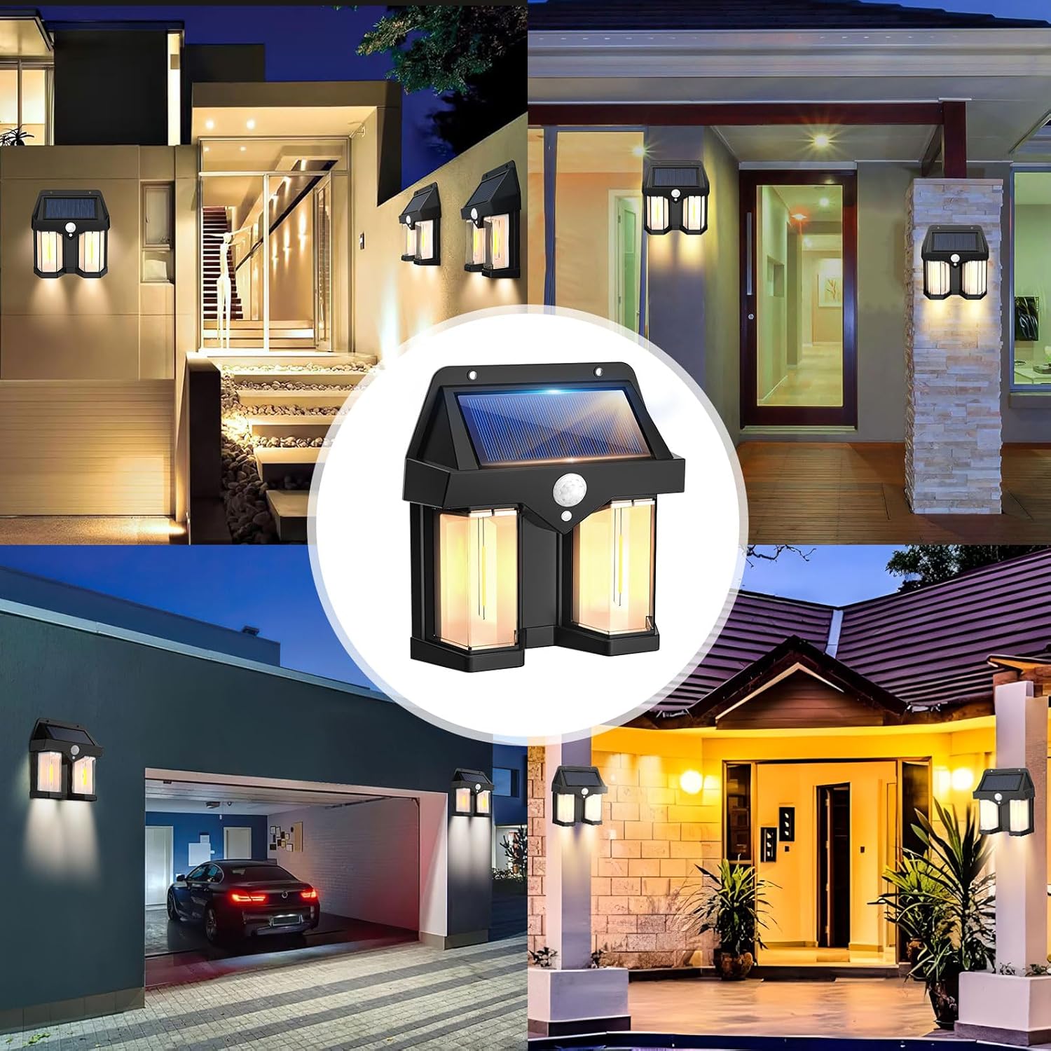 Lámpara de Pared Solar Vintage - Outdoor Lighting No Wiring reseña y precio
