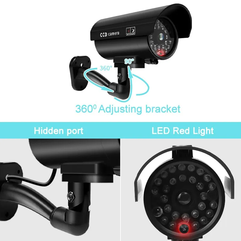 Cámara de seguridad ficticia r - Outdoor Lighting No Wiring reseña y precio