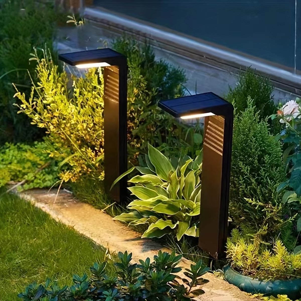 Luces solares para jardín Y17A - Outdoor Lighting Install reseña y precio