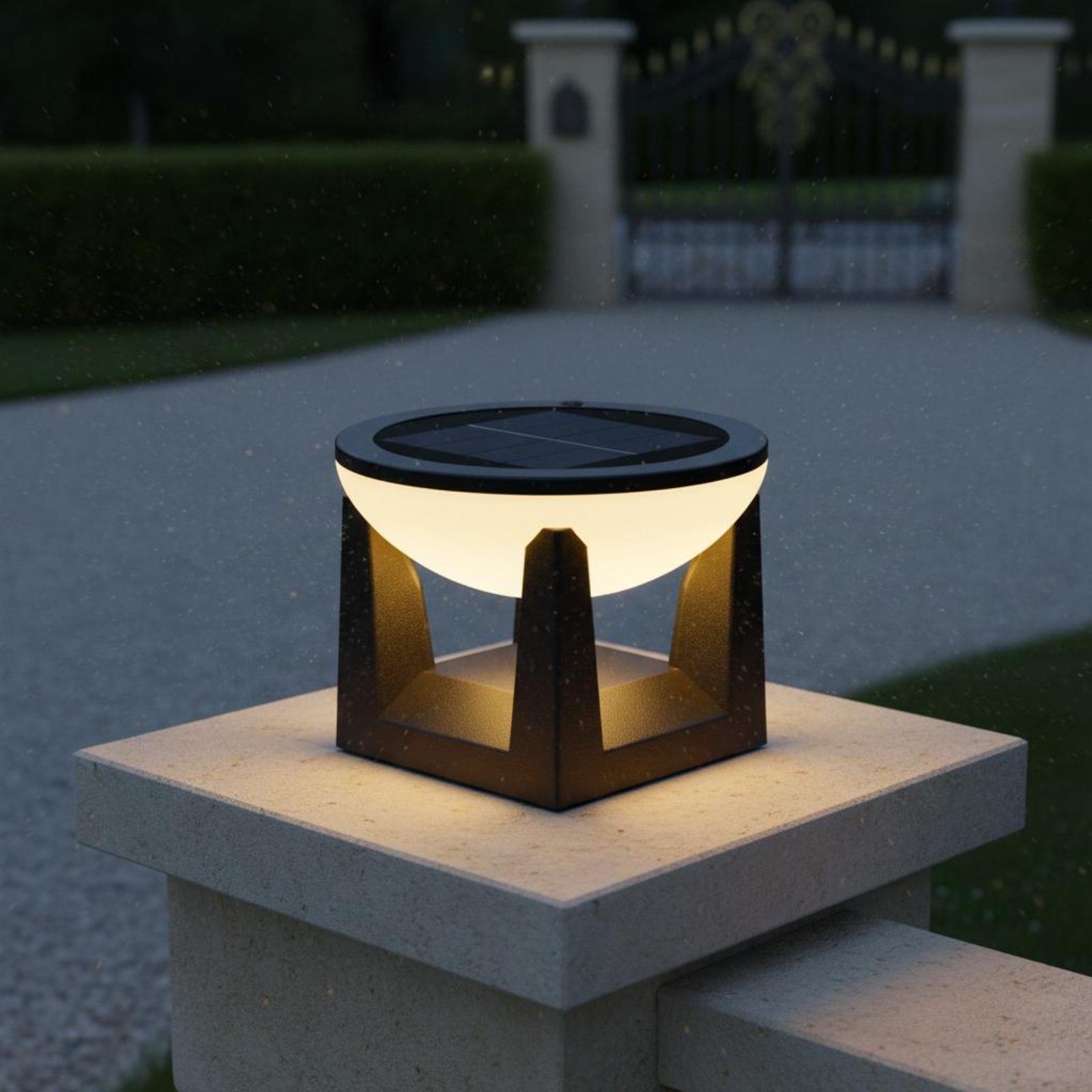 Lámpara Solar para Poste, Fáci - Outdoor Lighting Install reseña y precio