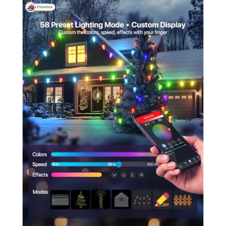 Luces navideñas para exteriore - Outdoor Lighting No Wiring reseña y precio
