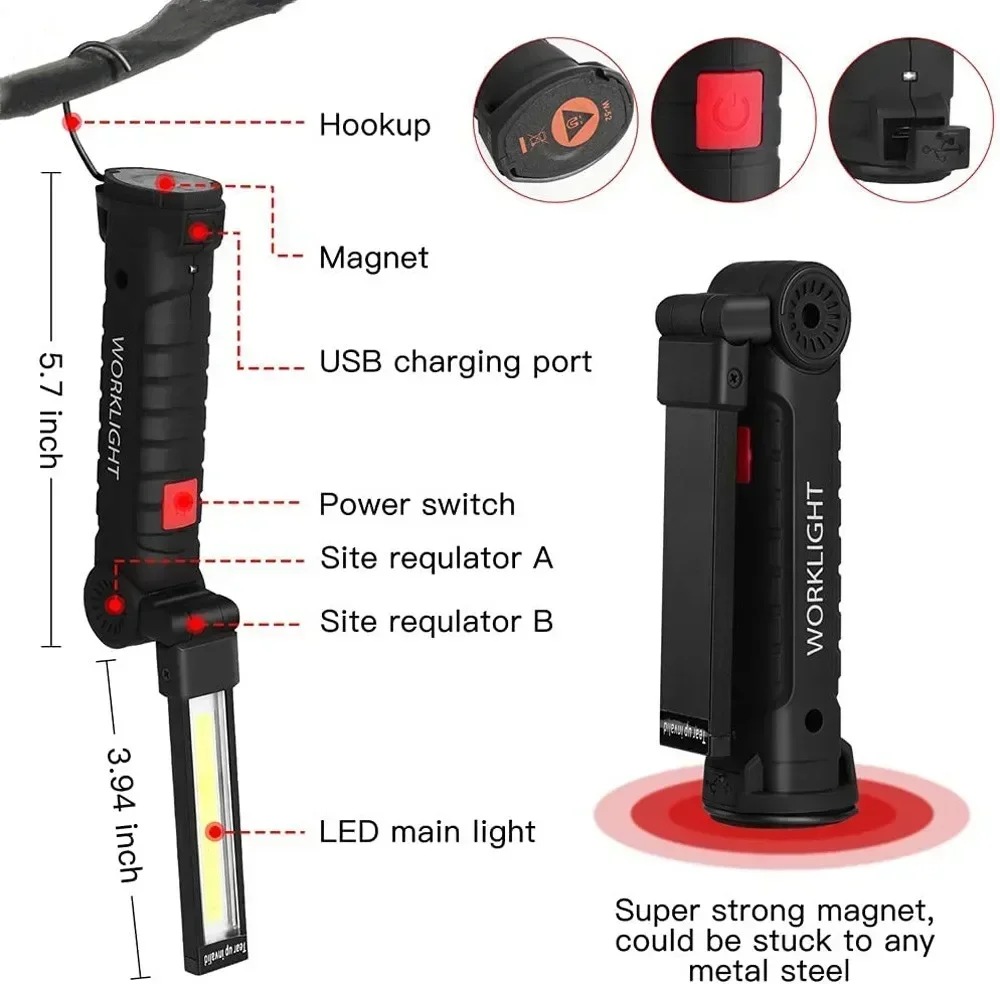 Linterna LED COB Lámpara de in - Outdoor Lighting Beacon reseña y precio