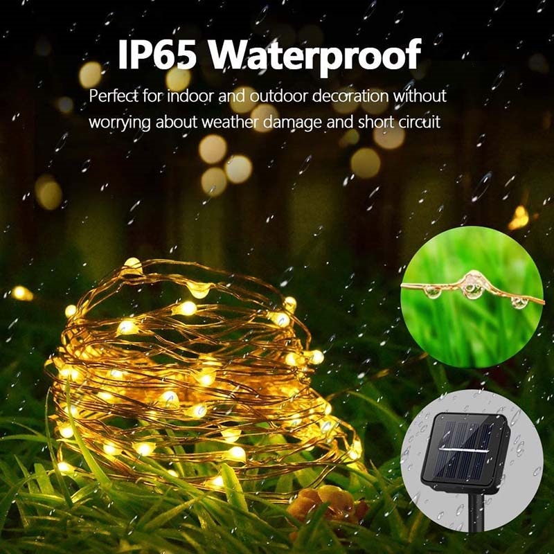 Guirnalda de luces LED solares - Outdoor Lighting No Wiring reseña y precio