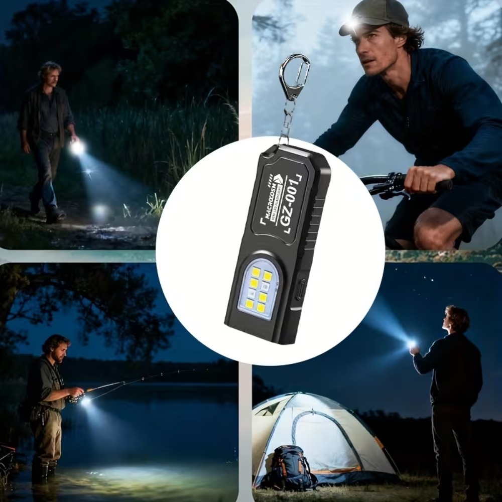 Mini linterna LED COB con llav - Outdoor Lighting Beacon reseña y precio